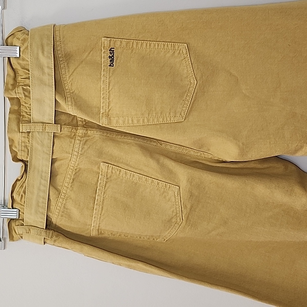 Ba&sh Paperbag Lady pants Jalia yellow buttery Size 2 - Picture 13 of 16